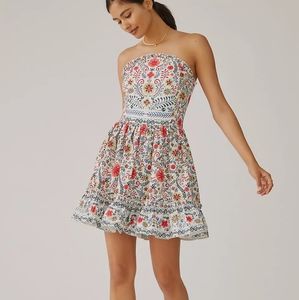Anthropologie Cotton Mini Dress NWT